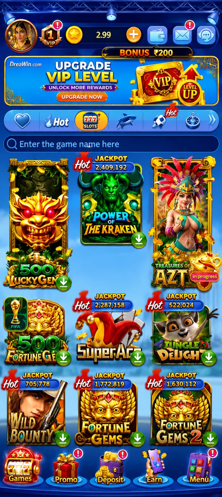 Diwa Top Gaming Interface 2
